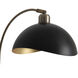 Luna Bella 1 Light 10 inch Matte Black and Weathered Brass Wall Sconce Wall Light