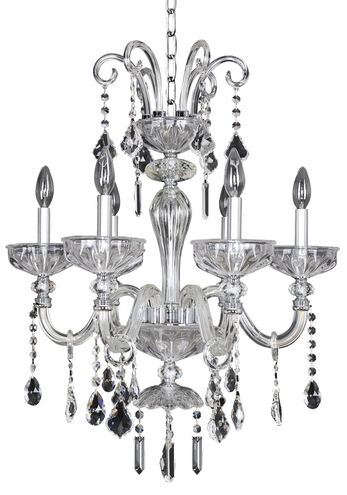 Clovio 6 Light 23 inch Chrome Chandelier Ceiling Light