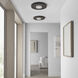 Sean Lavin Castor LED 17.1 inch Nightshade Black Flush Mount Ceiling Light, Integrated LED