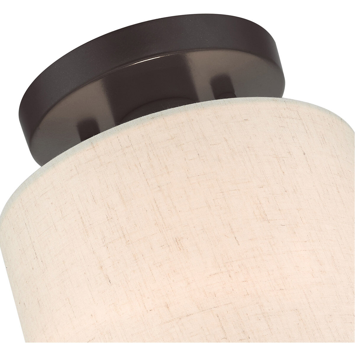 Meadow 1 Light 7 inch English Bronze Semi Flush Ceiling Light