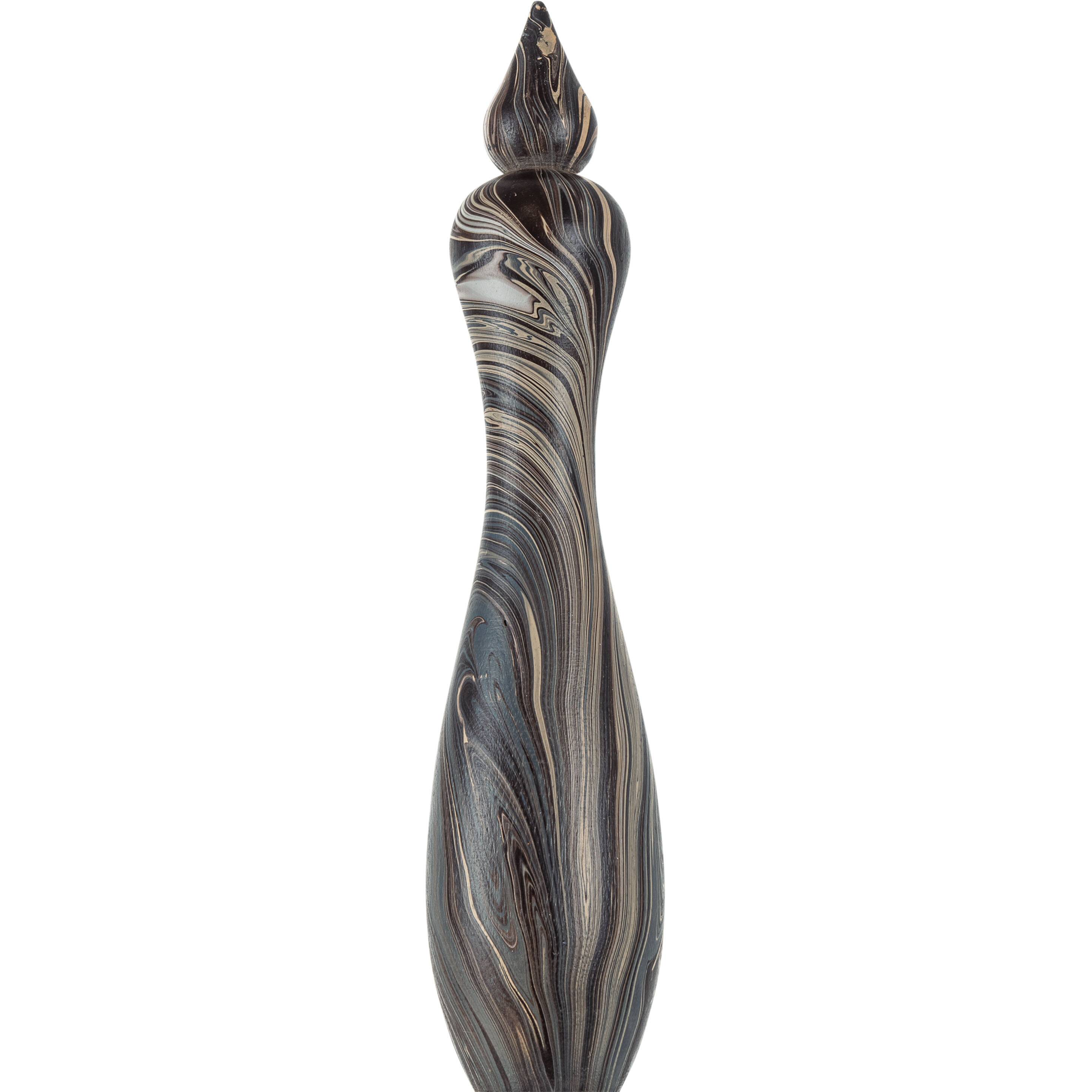 Marbleized Marbleized Brown Turret Box, Short