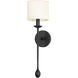 Osmond 1 Light 6 inch Black Iron Wall Sconce Wall Light