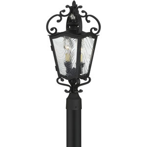 Great Outdoors Brixton Ivy 2 Light 23 inch Coal / Honey Gold Highlight Outdoor Post