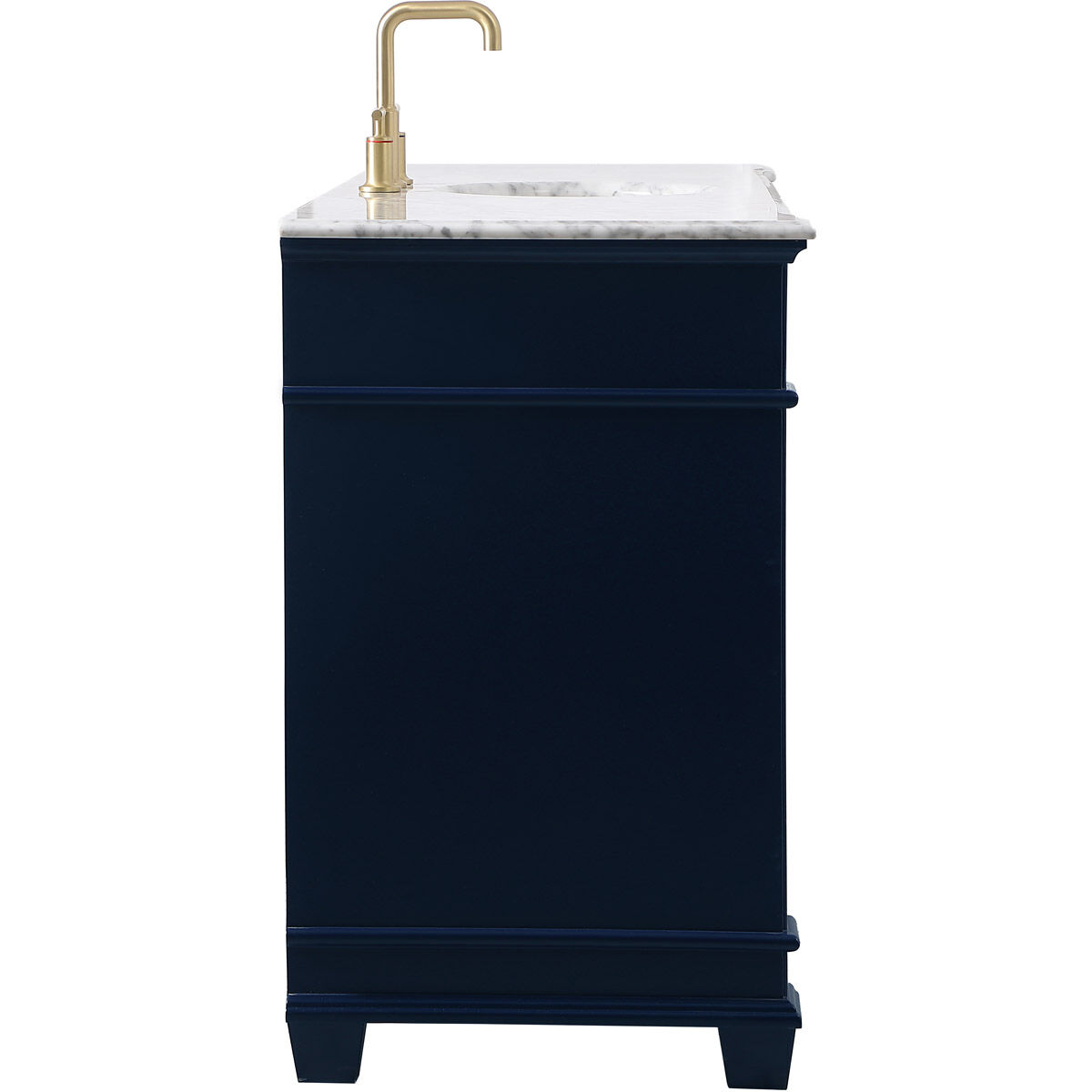 Wesley 60 X 21.5 X 35 inch Blue Vanity Sink Set
