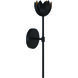 Vintage LED 5 inch Matte Black Wall Sconce Wall Light