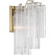 Addis Bath Wall Light in Tronchi Glass Clear