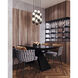 Onyx LED 14.63 inch Natural Brass Multi-Pendant Ceiling Light