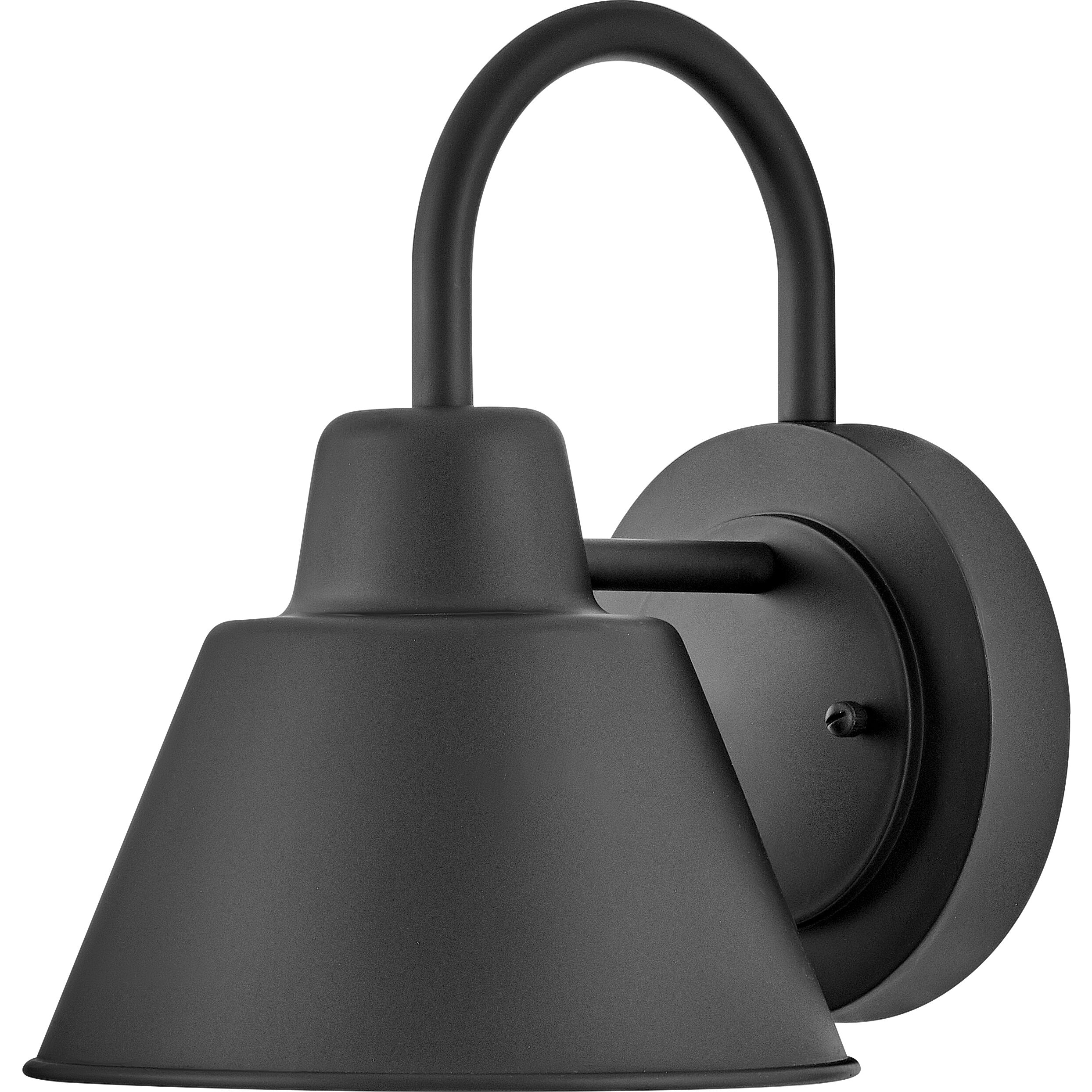 Wes LED 10.5 inch Black Outdoor Wall Mount, Coastal Elements