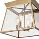 Lucian LED 18 inch Brushed Brass Chandelier Ceiling Light