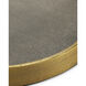 Tanay Antique Brass and Graphite and Black Tray