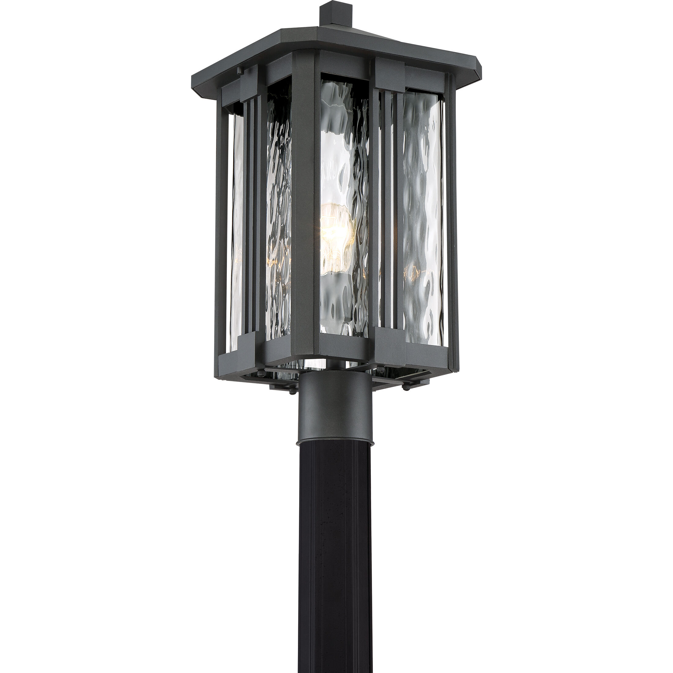 Everglade 1 Light 20.25 inch Earth Black Outdoor Post Lantern