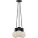 Sean Lavin Mina 3 Light 9 inch Black Chandelier Ceiling Light
