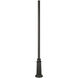 Surface Mount 96 inch Black Outdoor Post