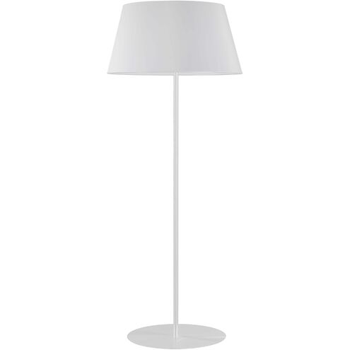 Gretchen 62.75 inch 100.00 watt Matte White Floor Lamp Portable Light, Round Base
