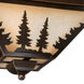 Yosemite 3 Light 14 inch Burnished Bronze Outdoor Ceiling