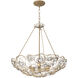 Ethereal Rose 6 Light 24 inch Havana Gold Ombre Pendant Ceiling Light