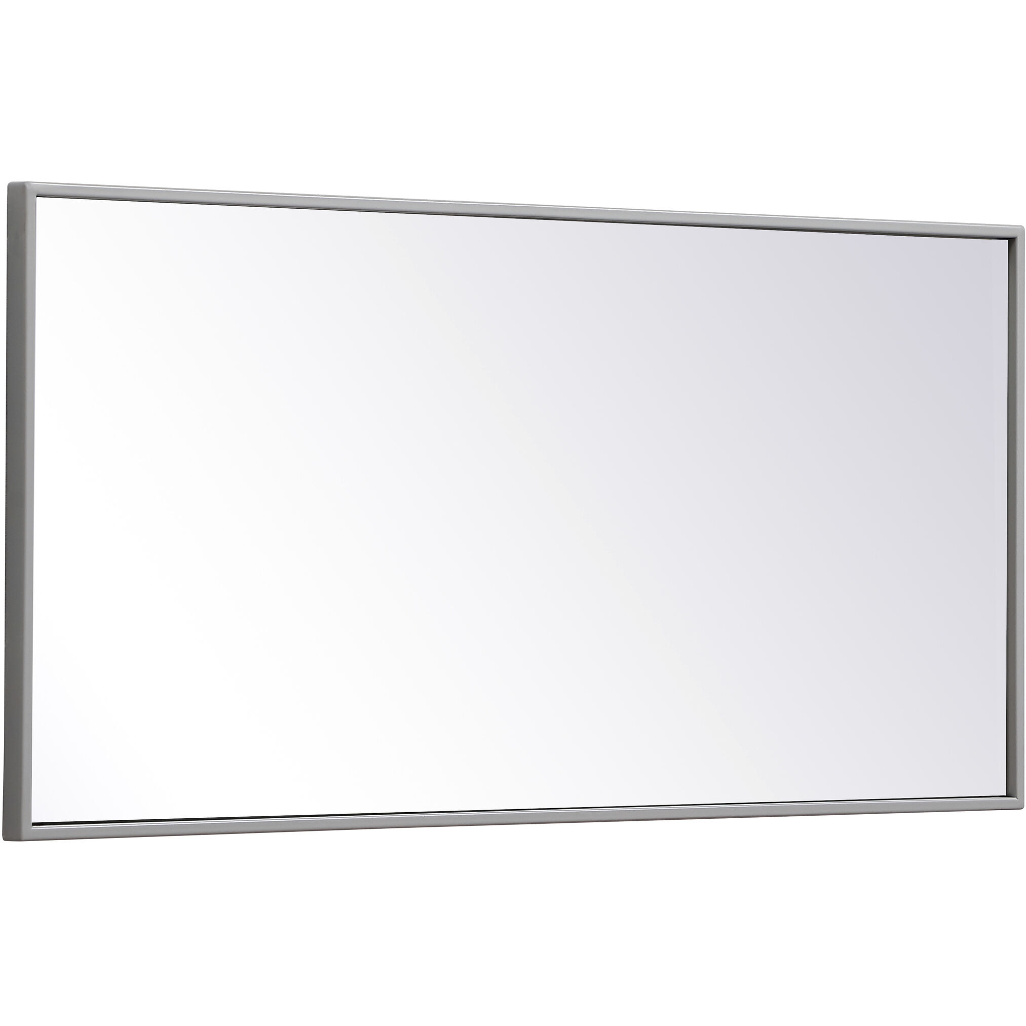 Monet 36 X 18 inch Grey Wall Mirror in Gray