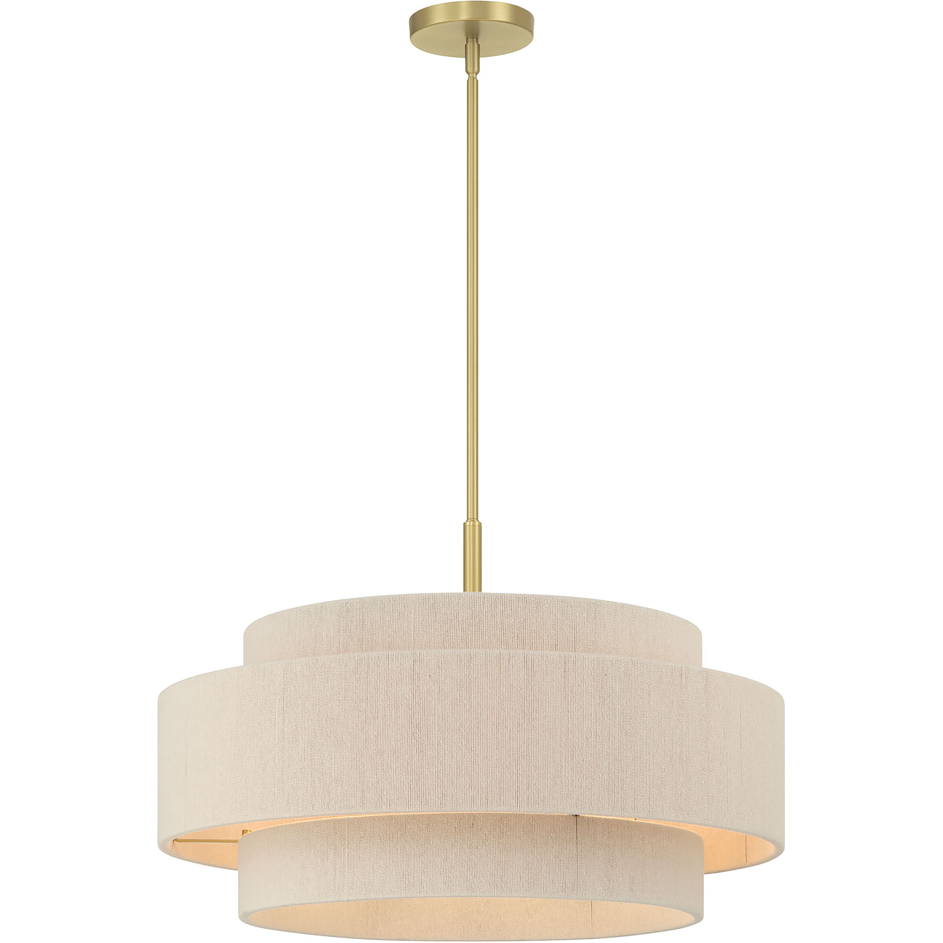 Helbert 5 Light 24 inch Vintage Brass Pendant Ceiling Light