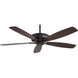 Kafe-XL 60 inch Kocoa with Toned Medium Maple/Dark Maple Blades Ceiling Fan