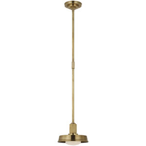 Chapman & Myers Ruhlmann LED 9 inch Antique-Burnished Brass Pendant Ceiling Light, Small