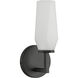 Alora Mood Krysta 1 Light 3.75 inch Matte Black Bath Vanity Light Wall Light