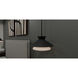 Lionel 1 Light 15 inch Matte Black Pendant Ceiling Light, Large