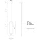 Huron LED 1 inch Black Pendant Ceiling Light