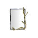 Rectangular 36.6 X 30.3 inch Polished Gold And Black Nickel Wall Mirror