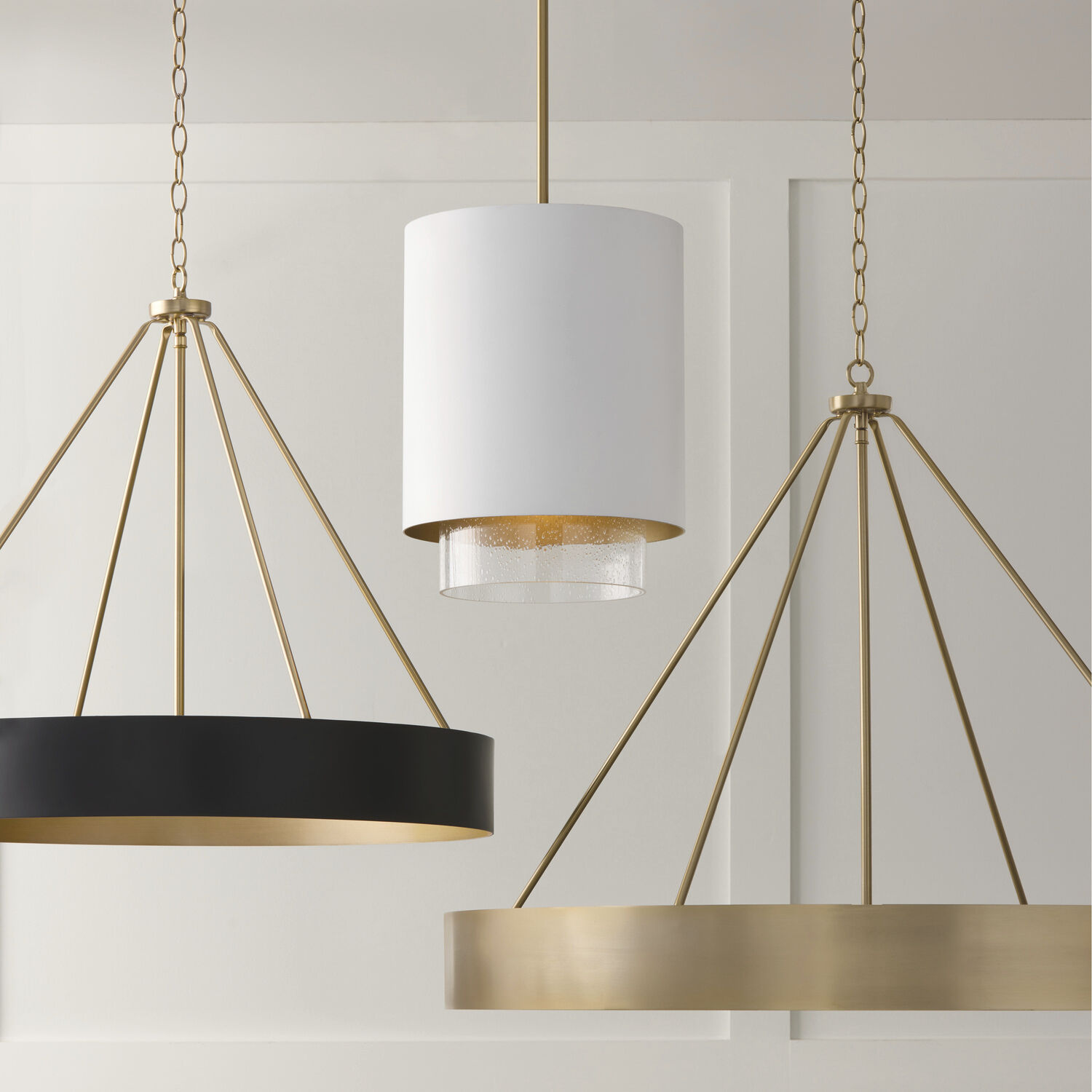 Weller 6 Light 35.75 inch Matte Brass Chandelier Ceiling Light