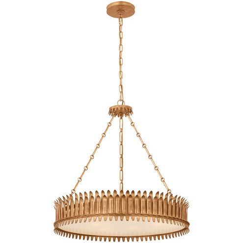 Suzanne Kasler Leslie LED 26.75 inch Gilded Iron Chandelier Ceiling Light