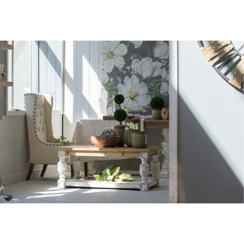 Alcott 47.2 X 27.6 inch White/Natural Coffee Table