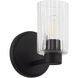 Bedminster 1 Light 5.75 inch Matte Black Vanity Light Wall Light