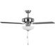 Linden 48 LED 48 inch Brushed Steel with Silver Blades Ceiling Fan