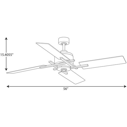 Bedwin 56 inch Galvanized with Grey Weathered Wood Blades Ceiling Fan
