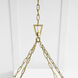 Chapman & Myers Darlana5 LED 40 inch Antique-Burnished Brass and Natural Rattan Ring Chandelier Ceiling Light, Large