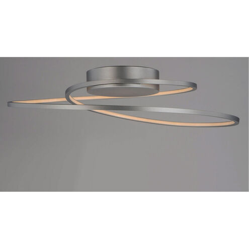 Cycle LED 24.5 inch Matte Silver Flush Mount Ceiling Light