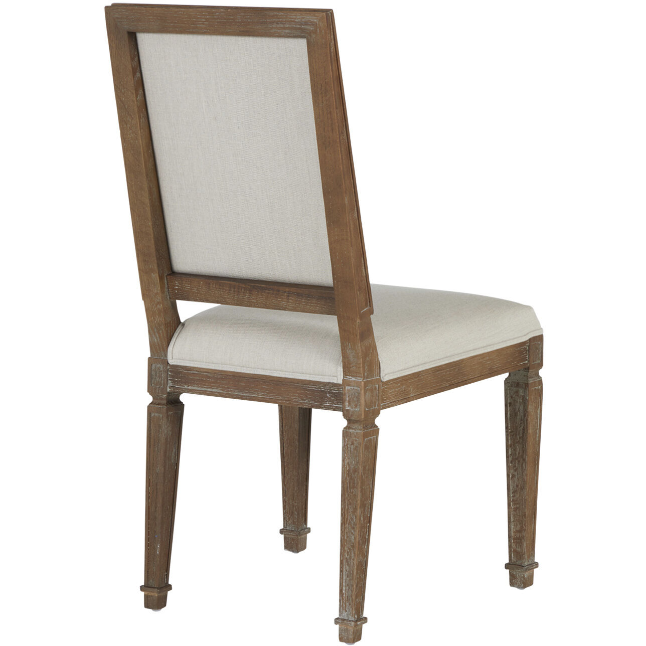 Danielle Pecan / Sunbrella Linen Dove Dining Chair