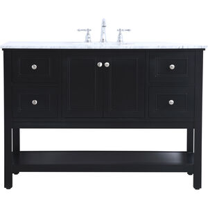Metropolis 48 X 22 X 34 inch Black Vanity Sink Set