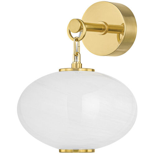 Nephele LED 10 inch Vintage Polished Brass Wall Sconce Wall Light