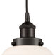 Edison Oxford LED 8 inch Oil Rubbed Bronze Mini Pendant Ceiling Light