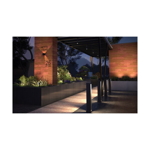 Vex LED 5 inch Black Outdoor Wall Light in 4000K, with Adjustable Beam Spread