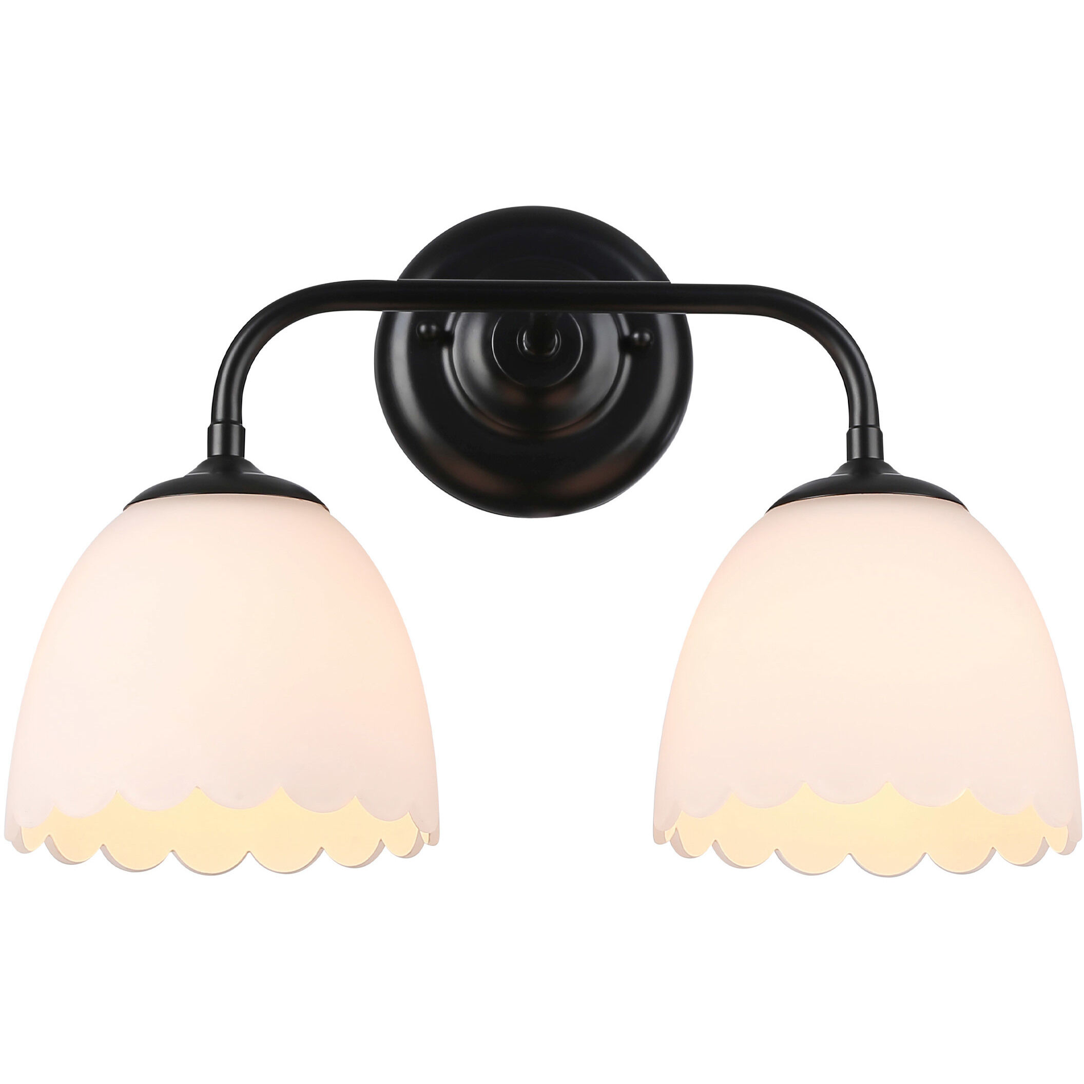 Dorinda Vanity Wall Light in Matte Black