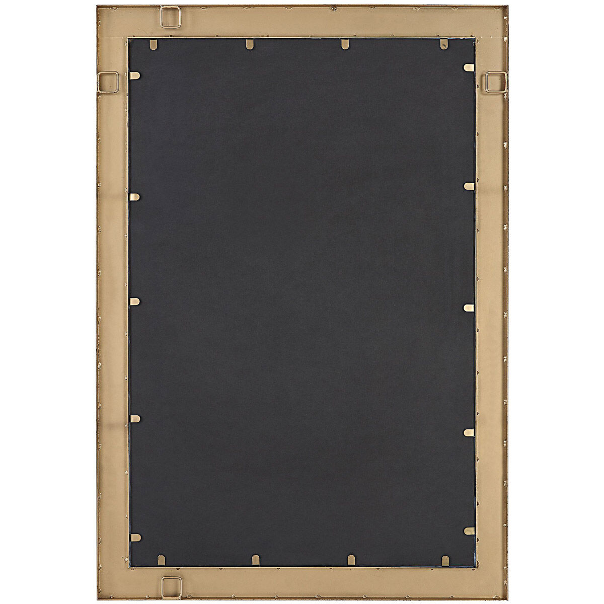 Cocos 41 X 28 inch Coconut Shell and Dark Gold Wall Mirror