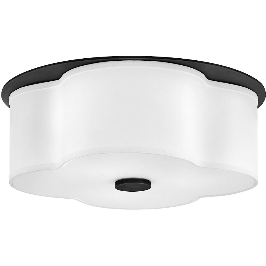 Delaney 3 Light 20 inch Black Flush Mount Ceiling Light
