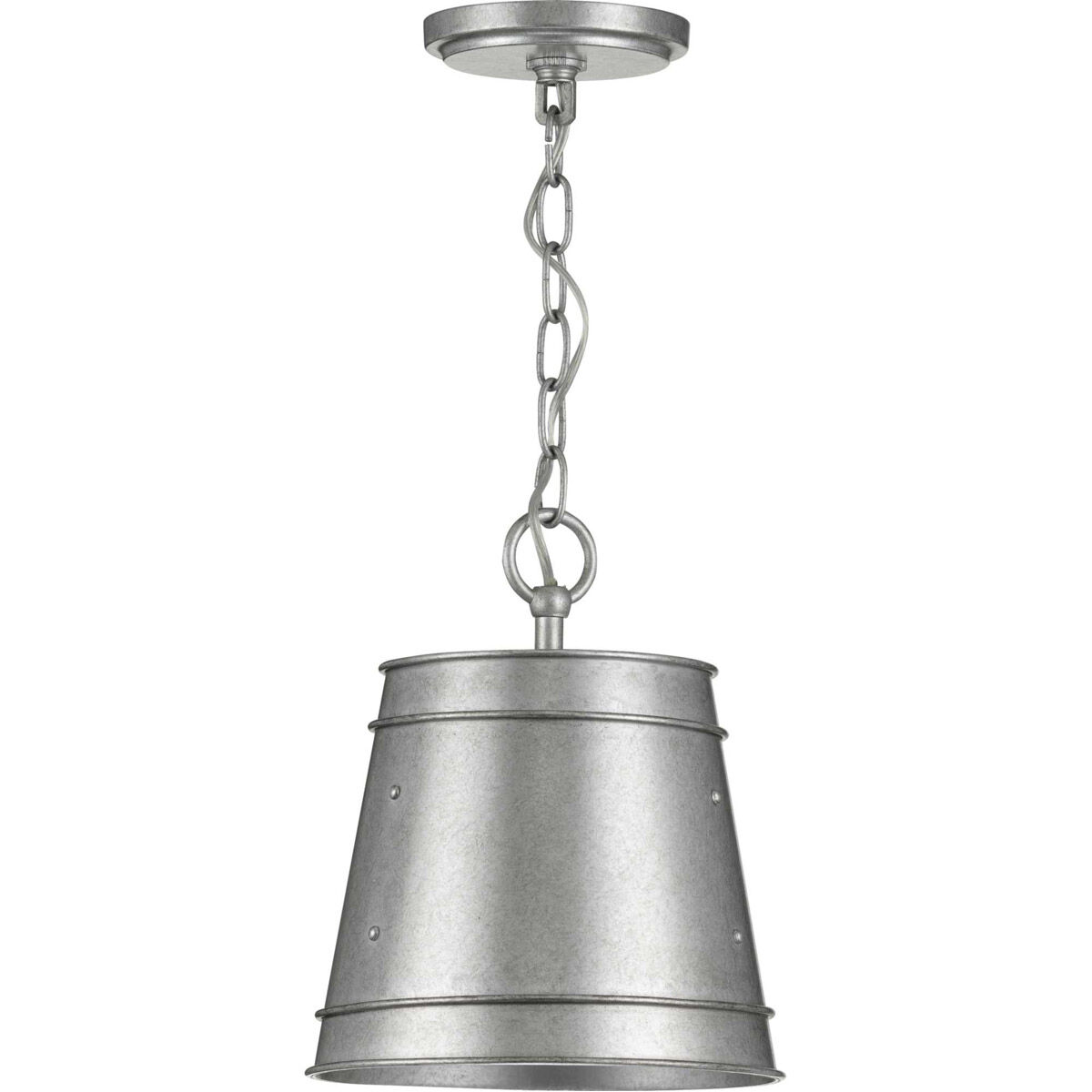 Galveston 1 Light 9.25 inch Galvanized Pendant Ceiling Light