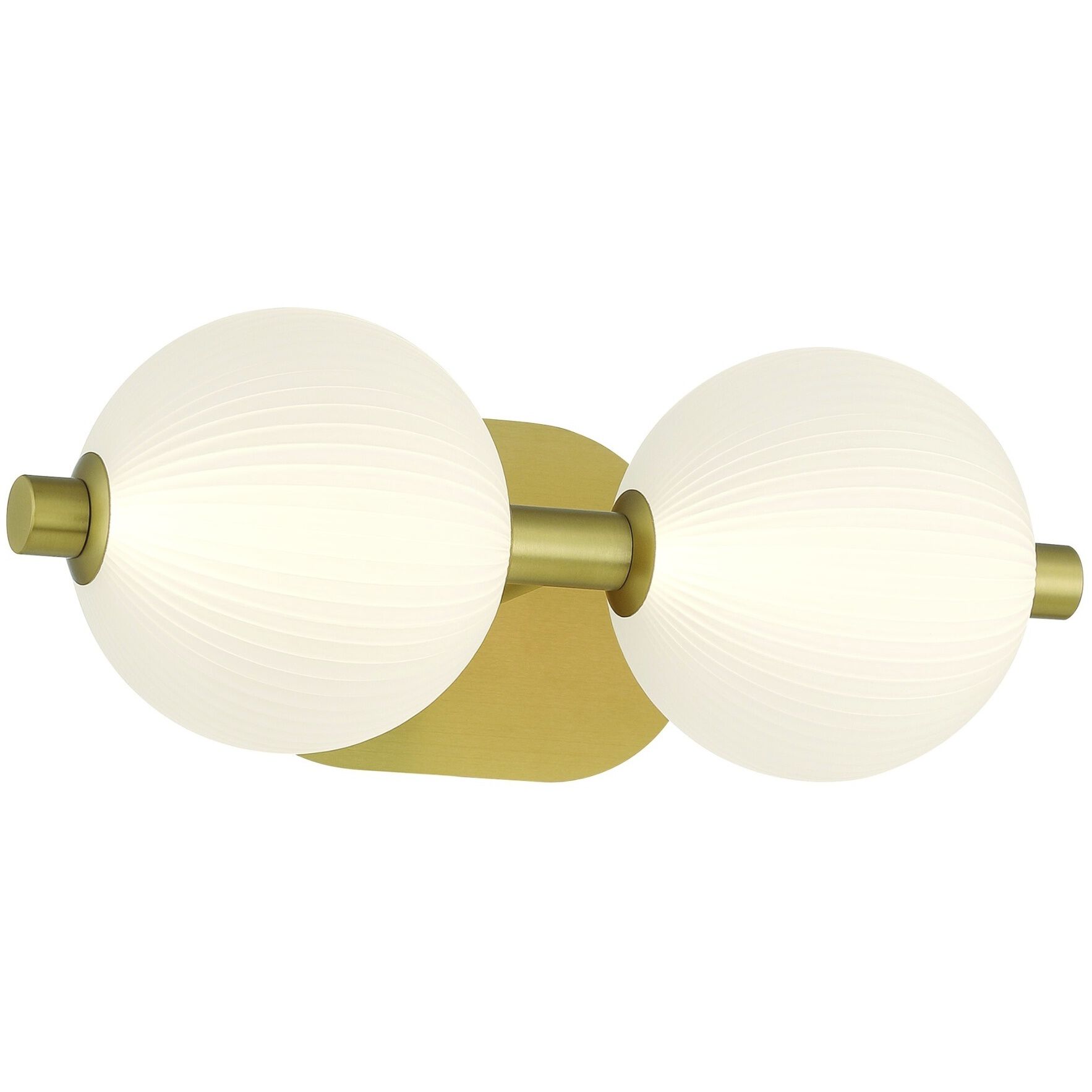 Palmas 2 Light 15 inch Gold Vanity Light Wall Light