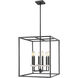 Gaultier 6 Light 18 inch Matte Black and Mondern Gold Chandelier Ceiling Light in Matte Black and Modern Gold
