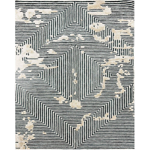 Vani 130 X 94 inch Black/Natural Rug in 8 x 11