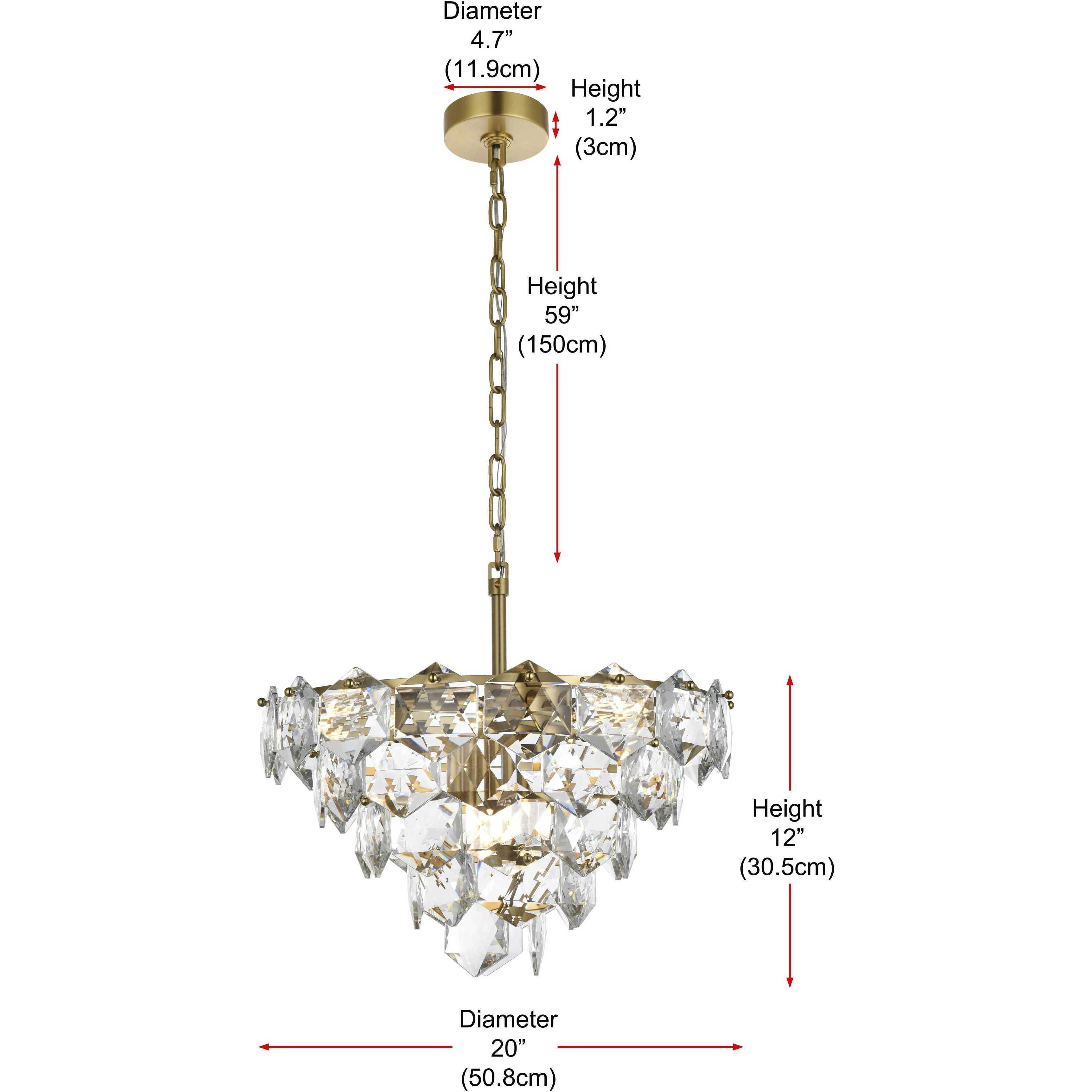 Adaline 8 Light 20 inch Satin Gold Chandelier Ceiling Light