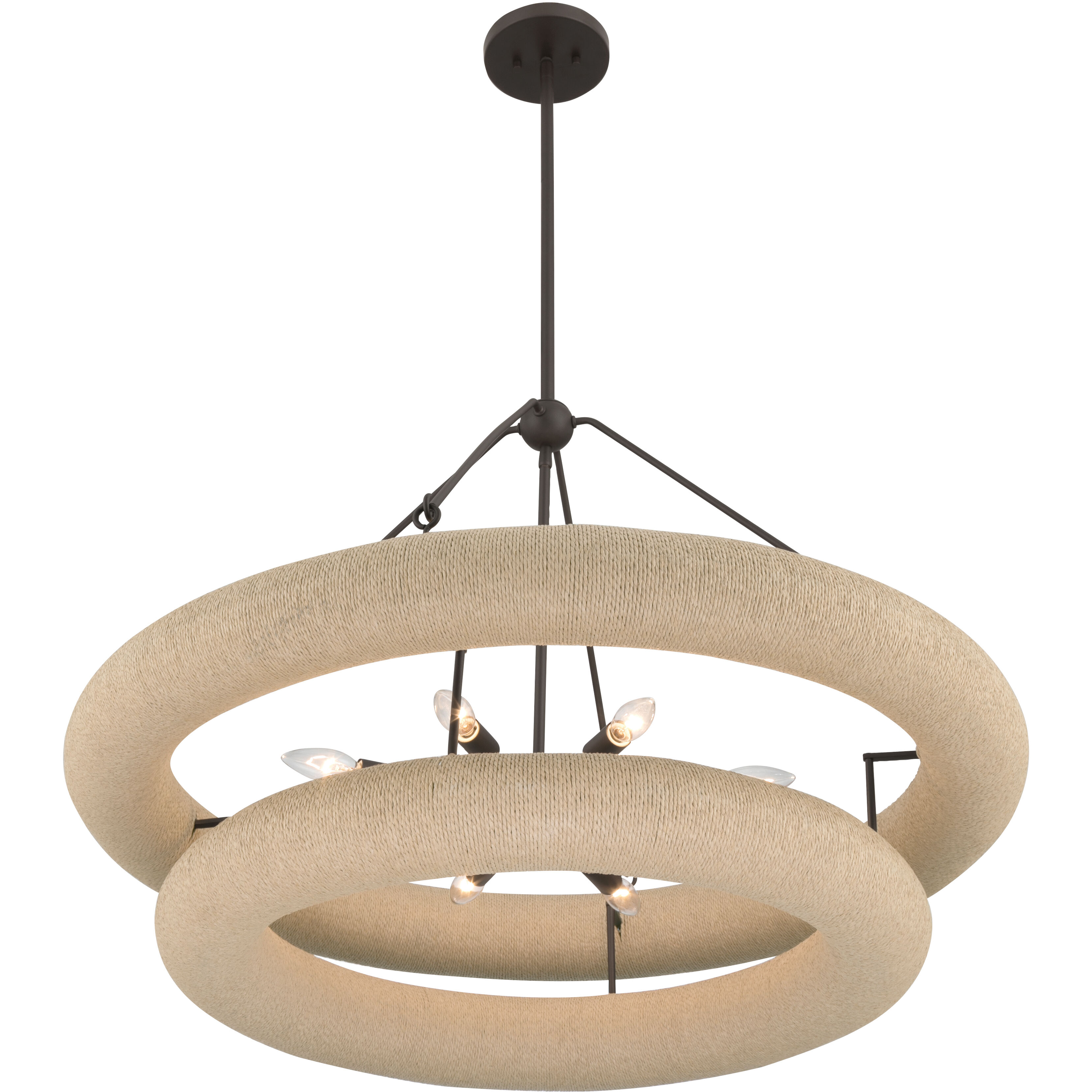 Aeris 8 Light 36 inch Dark Bronze Pendant Ceiling Light